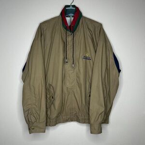 Winner Mate Sportswear Windbreaker Bomber Jacket Sweater Full Zip Brown Size XXL